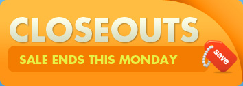 Closeouts Sale Ends This Monday