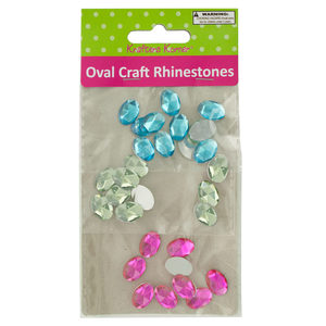20 Pieces Per Pack Of Faceted Oval Craft Rhinestones ][Wholesales Purchase|Hoodmat.Com
