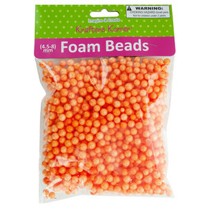 18 Pieces Per Pack Of Large Orange Foam Craft Beads ][Wholesales Purchase|Hoodmat.Com