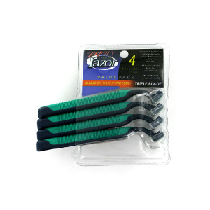 25 Pieces Per Pack Of Triple Blade Mens Disposable Razors ][Wholesales Purchase|Hoodmat.Com