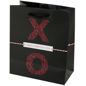 40 Pieces Per Pack Of Mini Xo Black Valentine Gift Bag ][Wholesales Purchase|Hoodmat.Com