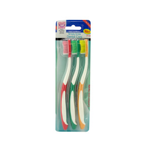 24 Pieces Per Pack Of Toothbrushes With Comfort Grip Handles ][Wholesales Purchase|Hoodmat.Com