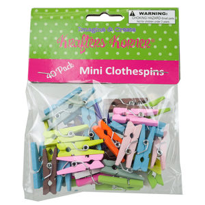 24 Pieces Per Pack Of Miniature Colored Craft Clothespins][Wholesales Purchase|Hoodmat.Com