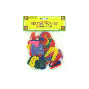 24 Pieces Per Pack Of Crafting Felt Letters][Wholesales Purchase|Hoodmat.Com