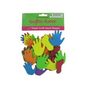 12 Pieces Per Pack Of Foam Hand And Feet Craft Sticker Shapes ][Wholesales Purchase|Hoodmat.Com