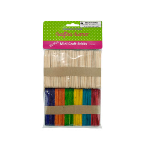 25 Pieces Per Pack Of Multi-Colored &Amp; Natural Mini Craft Sticks][Wholesales Purchase|Hoodmat.Com