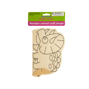 12 Pieces Per Pack Of Wooden Animal Craft Shape][Wholesales Purchase|Hoodmat.Com