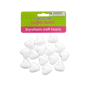 12 Pieces Per Pack Of Styrofoam Craft Hearts ][Wholesales Purchase|Hoodmat.Com