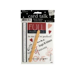 24 Pieces Per Pack Of Love Rub-On Transfers ][Wholesales Purchase|Hoodmat.Com