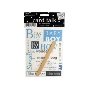 24 Pieces Per Pack Of Baby Boy Rub-On Transfers ][Wholesales Purchase|Hoodmat.Com