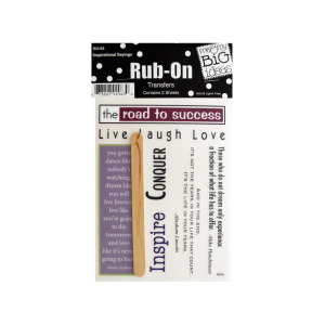 24 Pieces Per Pack Of Inspirational Sayings Rub-On Transfers ][Wholesales Purchase|Hoodmat.Com