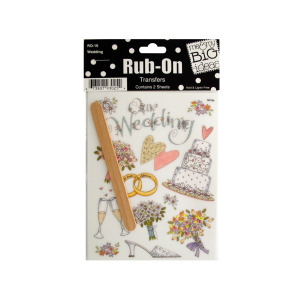 24 Pieces Per Pack Of Wedding Rub-On Transfers ][Wholesales Purchase|Hoodmat.Com