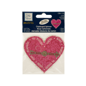 24 Pieces Per Pack Of Love Chipboard Spinner Sticker With Glitter Accents ][Wholesales Purchase|Hoodmat.Com