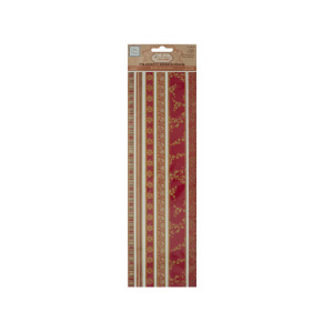 30 Pieces Per Pack Of Reds Decorative Fabric Borders Stickers ][Wholesales Purchase|Hoodmat.Com