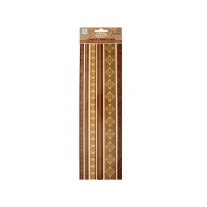 30 Pieces Per Pack Of Browns Decorative Fabric Borders Stickers ][Wholesales Purchase|Hoodmat.Com
