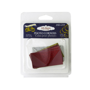 24 Pieces Per Pack Of Christmas Glitter Photo Corners ][Wholesales Purchase|Hoodmat.Com
