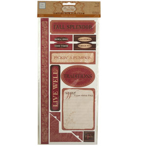 24 Pieces Per Pack Of Fresh Verse Fall Cardstock Stickers ][Wholesales Purchase|Hoodmat.Com