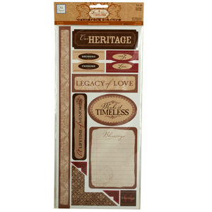 24 Pieces Per Pack Of Heritage Self-Adhesive Cardstock Die-Cuts ][Wholesales Purchase|Hoodmat.Com