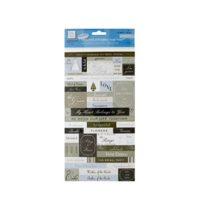 24 Pieces Per Pack Of Fresh Verse Wedding Cardstock Stickers ][Wholesales Purchase|Hoodmat.Com