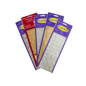 24 Pieces Per Pack Of Silver &Amp; Gold Foil Stickers Assortment][Wholesales Purchase|Hoodmat.Com