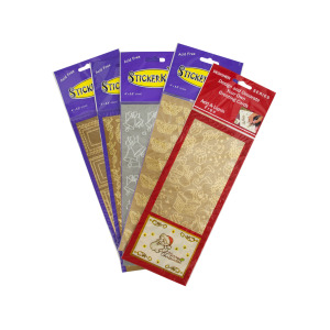 24 Pieces Per Pack Of Gold &Amp; Silver Foil Stickers Assortment][Wholesales Purchase|Hoodmat.Com