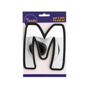 24 Pieces Per Pack Of Letter M Peel &Amp; Stick Mirror Wall Decor][Wholesales Purchase|Hoodmat.Com