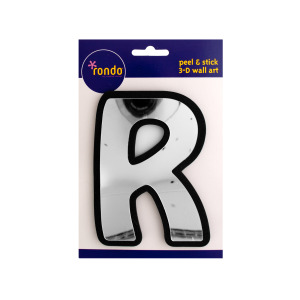 24 Pieces Per Pack Of Letter R Peel &Amp; Stick Mirror Wall Decor][Wholesales Purchase|Hoodmat.Com