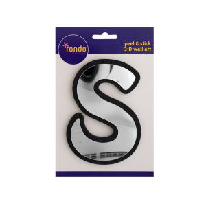 24 Pieces Per Pack Of Letter S Peel &Amp; Stick Mirror Wall Decor][Wholesales Purchase|Hoodmat.Com