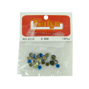 24 Pieces Per Pack Of Blue Rhinestones With Mounts ][Wholesales Purchase|Hoodmat.Com