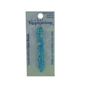 30 Pieces Per Pack Of Turquoise Small Cube Glass Beads ][Wholesales Purchase|Hoodmat.Com