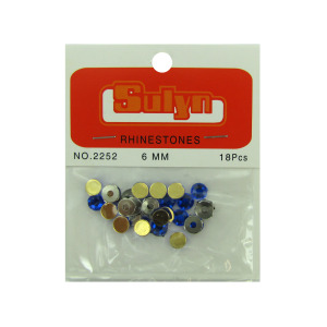 24 Pieces Per Pack Of Sapphire Rhinestones With Mounts ][Wholesales Purchase|Hoodmat.Com