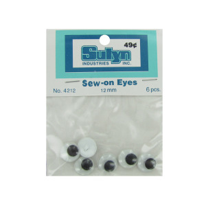 24 Pieces Per Pack Of Sew-On Wiggly Eyes ][Wholesales Purchase|Hoodmat.Com