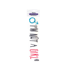 24 Pieces Per Pack Of IM Not A Girl Creative Rub-On Transfer ][Wholesales Purchase|Hoodmat.Com