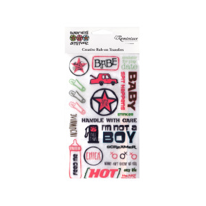 24 Pieces Per Pack Of Baby With Attitude Rub-On Transfers ][Wholesales Purchase|Hoodmat.Com