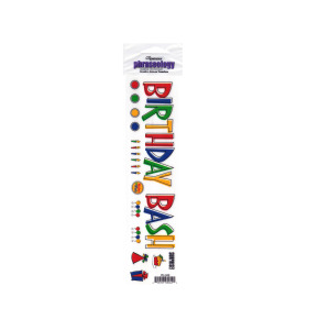24 Pieces Per Pack Of Birthday Bash Creative Rub-On Transfer ][Wholesales Purchase|Hoodmat.Com
