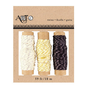 24 Pieces Per Pack Of Artc Embellishment Metallic Twine Pack Of 3][Wholesales Purchase|Hoodmat.Com