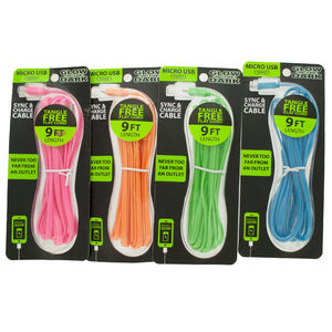 6 Pieces Per Pack Of Gear Gadget Glow In The Dark Micro Usb Cable Cord ][Wholesales Purchase|Hoodmat.Com