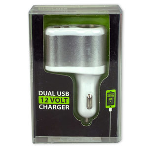 6 Pieces Per Pack Of Dual Usb 12 Volt Charger ][Wholesales Purchase|Hoodmat.Com