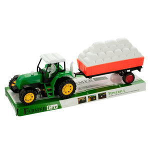 6 Pieces Per Pack Of Friction Farm Tractor Truck &Amp; Trailer Set ][Wholesales Purchase | Hoodmat.Com