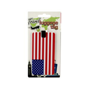 24  Pieces Per Pack Of  3 American Flag Luggage Tag  ][Wholesales Purchase|Hoodmat.Com