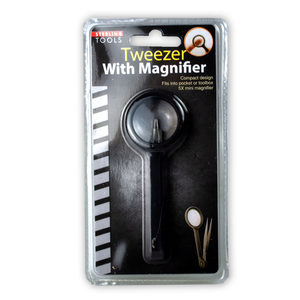 TWEEZER W/MAGNIFIER