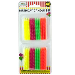 24 Pieces Per Pack Of Colored Birthday Candle Set ][Wholesales Purchase|Hoodmat.Com