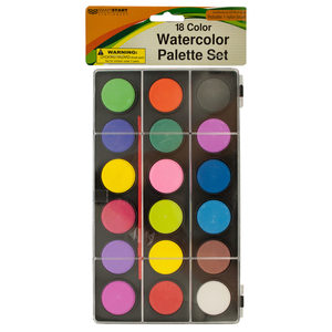 12 Pieces Per Pack Of Watercolor Paint Palette Set With Brush ][Wholesales Purchase|Hoodmat.Com