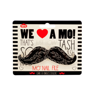 24 Pieces Per Pack Of Black Mustache Nail File ][Wholesales Purchase|Hoodmat.Com