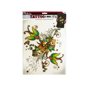 24 Pieces Per Pack Of Iron-On Live Free Tattoo Transfer][Wholesales Purchase|Hoodmat.Com