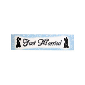 24 Pieces Per Pack Of Just Married Wedding Banner ][Wholesales Purchase|Hoodmat.Com