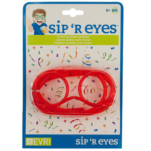 24 Pieces Per Pack Of Sip 'R Eyes Drinking Straw Glasses ][Wholesales Purchase|Hoodmat.Com
