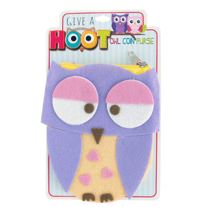 24 Pieces Per Pack Of Give A Hoot Felt Owl Coin Purse ][Wholesales Purchase|Hoodmat.Com