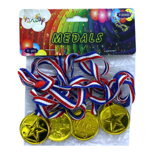24 Pieces Per Pack Of Plastic Medal Ribbon Party Favor Pack ][Wholesales Purchase|Hoodmat.Com