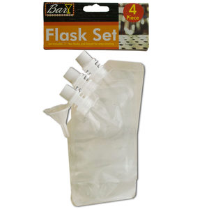 24 Pieces Per Pack Of Flask Set With Funnel ][Wholesales Purchase|Hoodmat.Com
